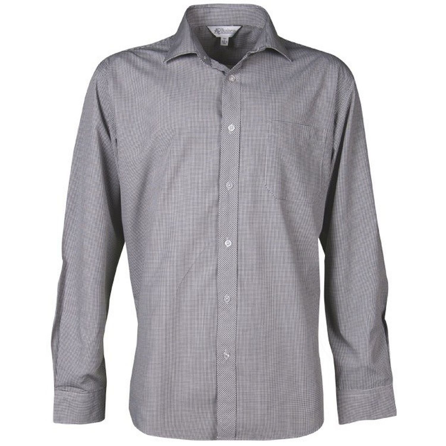 Mens Toorak Long Sleeve Polycotton Shirt Check