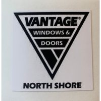 Vantage North Shore Hard Hat sticker - 40mm