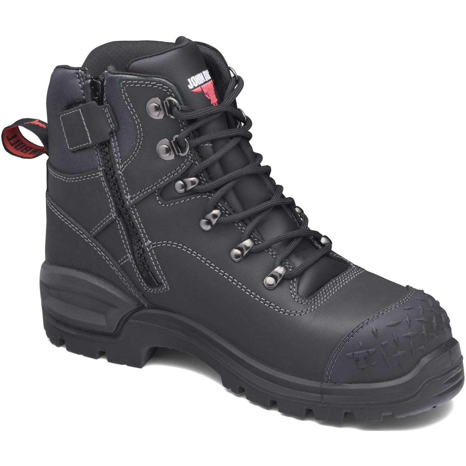 John Bull Crow 2.0 Cushion Core Lace Up/Zip Safety Boot With Toe Guard