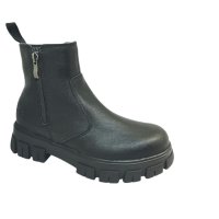 Apex Nancy Womens Slip On/Zip Safety Boot Black