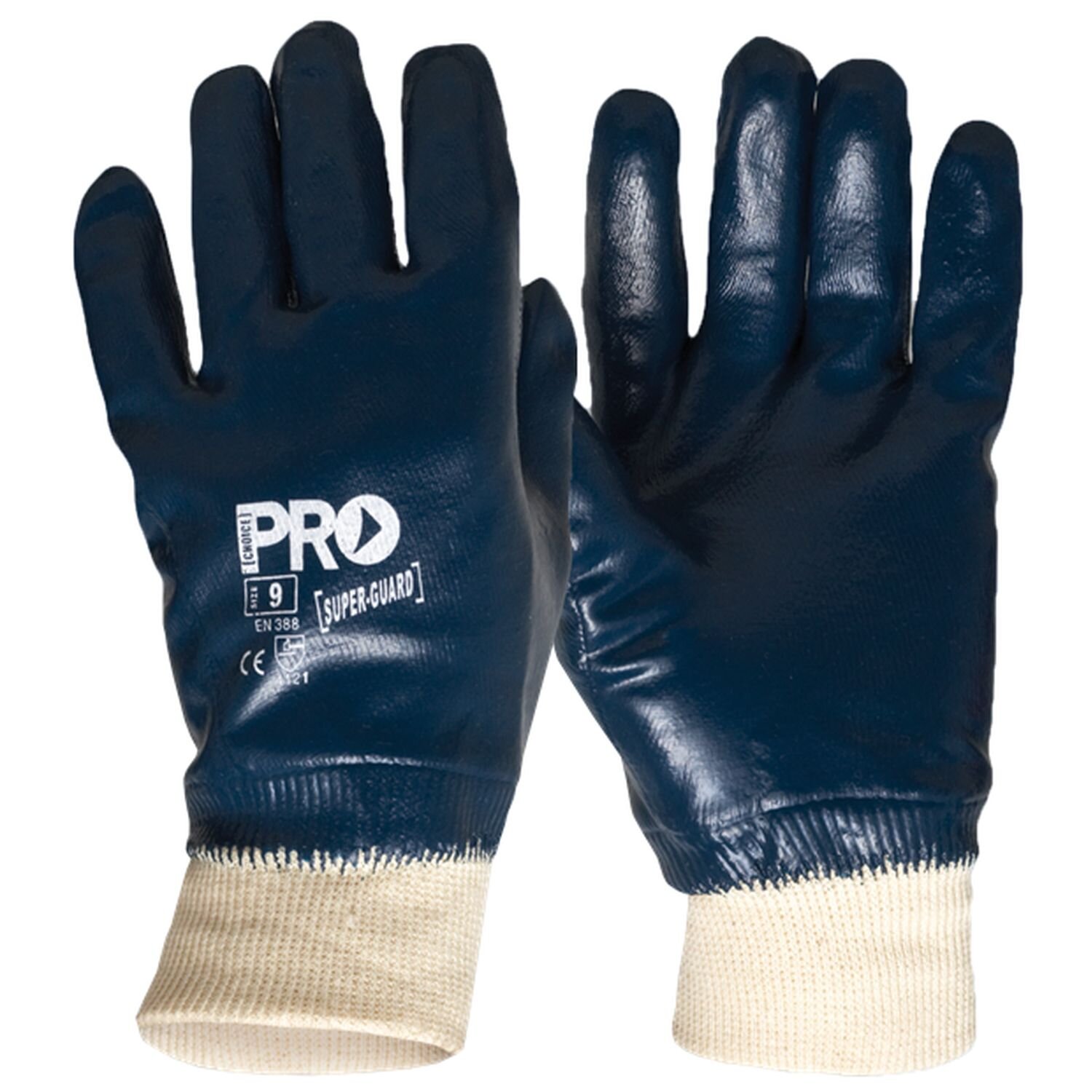 Heavy Duty Fully Dipped Nitrile Glove (Pkt 12)