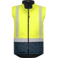 Bison Stamina Hi Vis Day/Night Eco Reversible Puffer Vest
