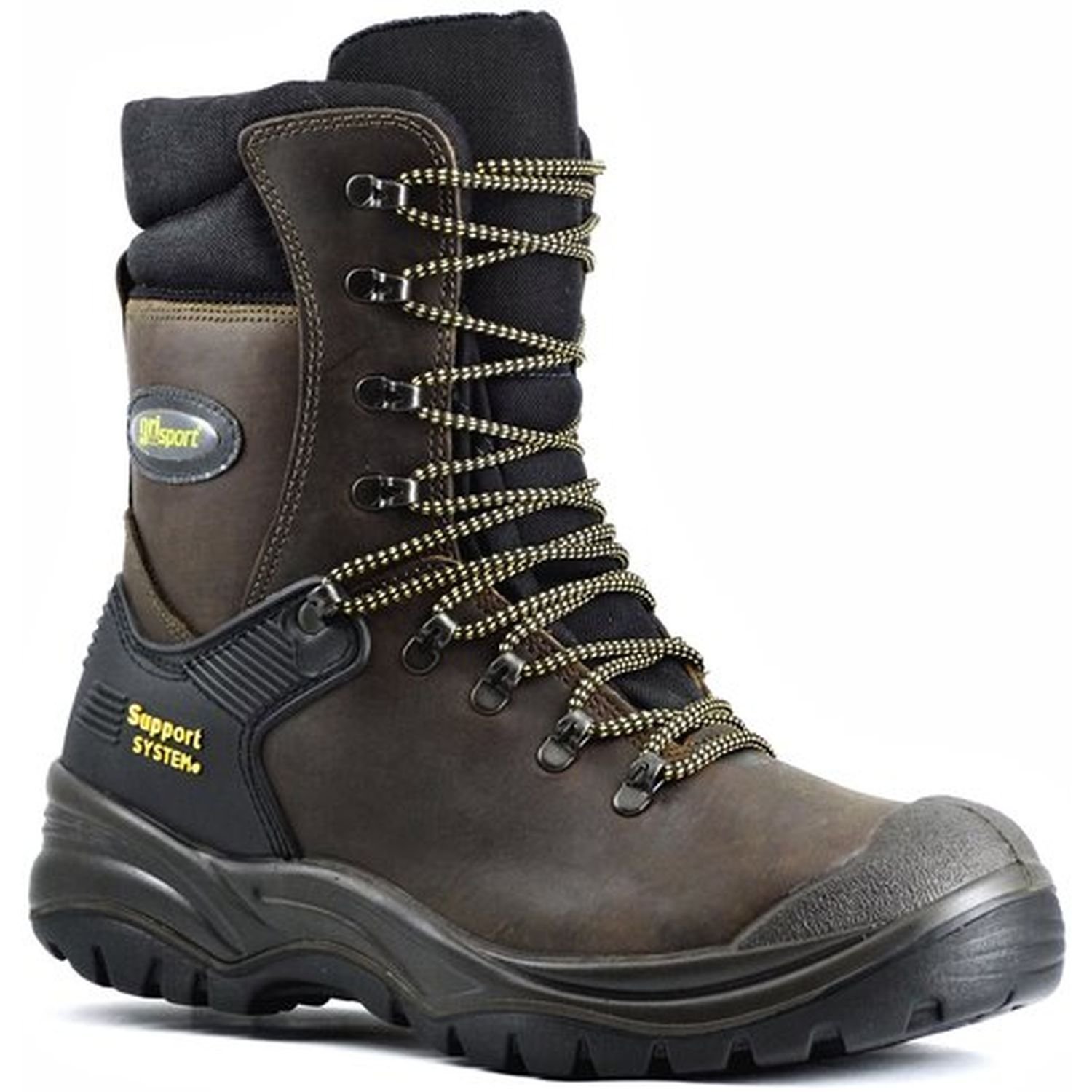 Grisport Hercules Steel Midsole And Toe Lace Up High Leg Safety Boot Brown
