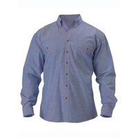Bisley Chambray Long Sleeve Cotton Shirt