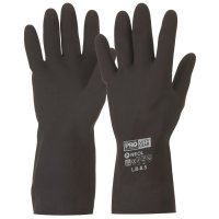 Neoprene Flock Lined Chemical Glove Black 33cm