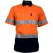 Mustang Wear Hi Vis Day/Night Short Sleeve Vented Lightweight Cotton Shirt 160gsm