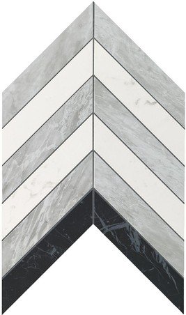 MarvelStone Mix Wall Chevron Bathroom Tile