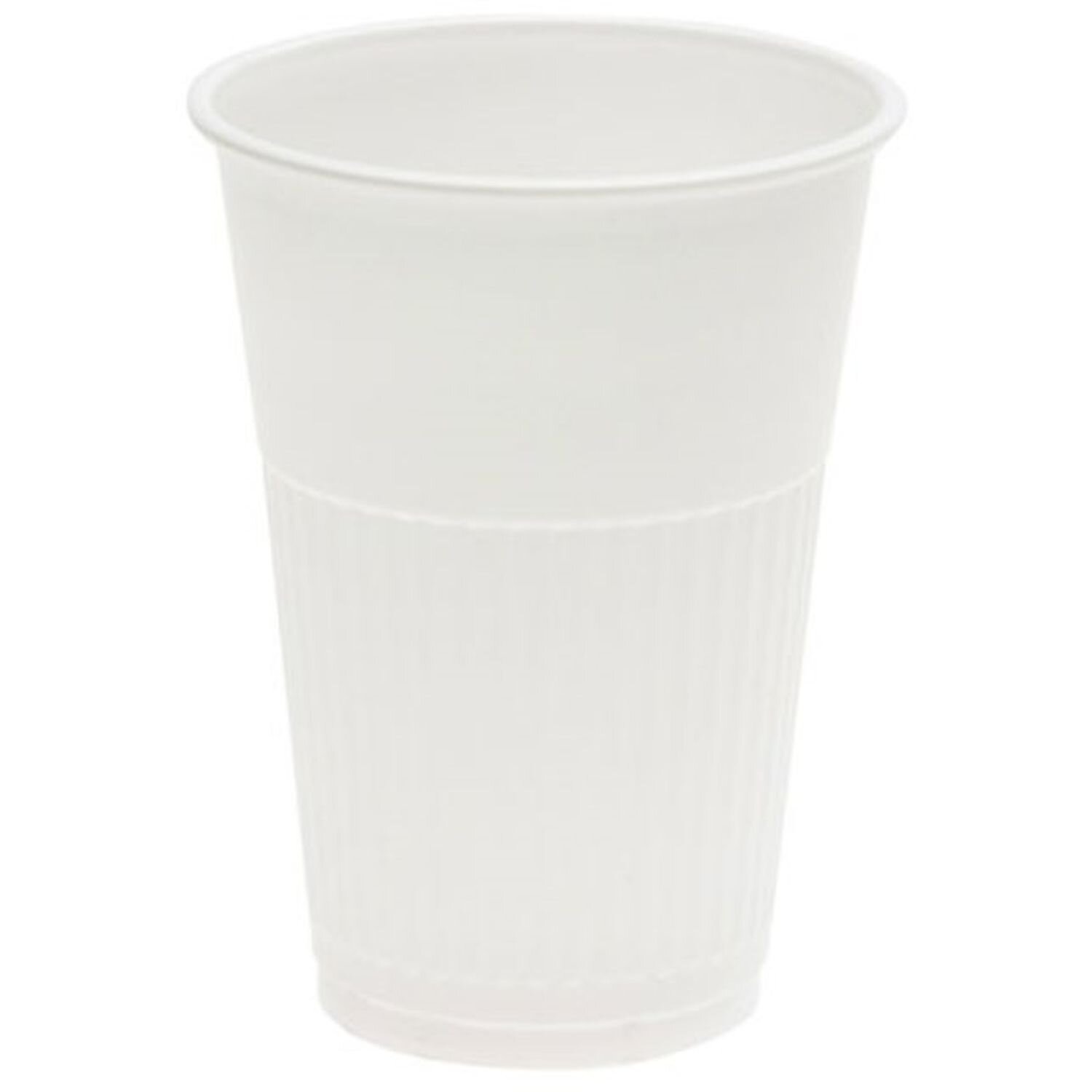 White Plastic Cup 200ml Ctn 1000