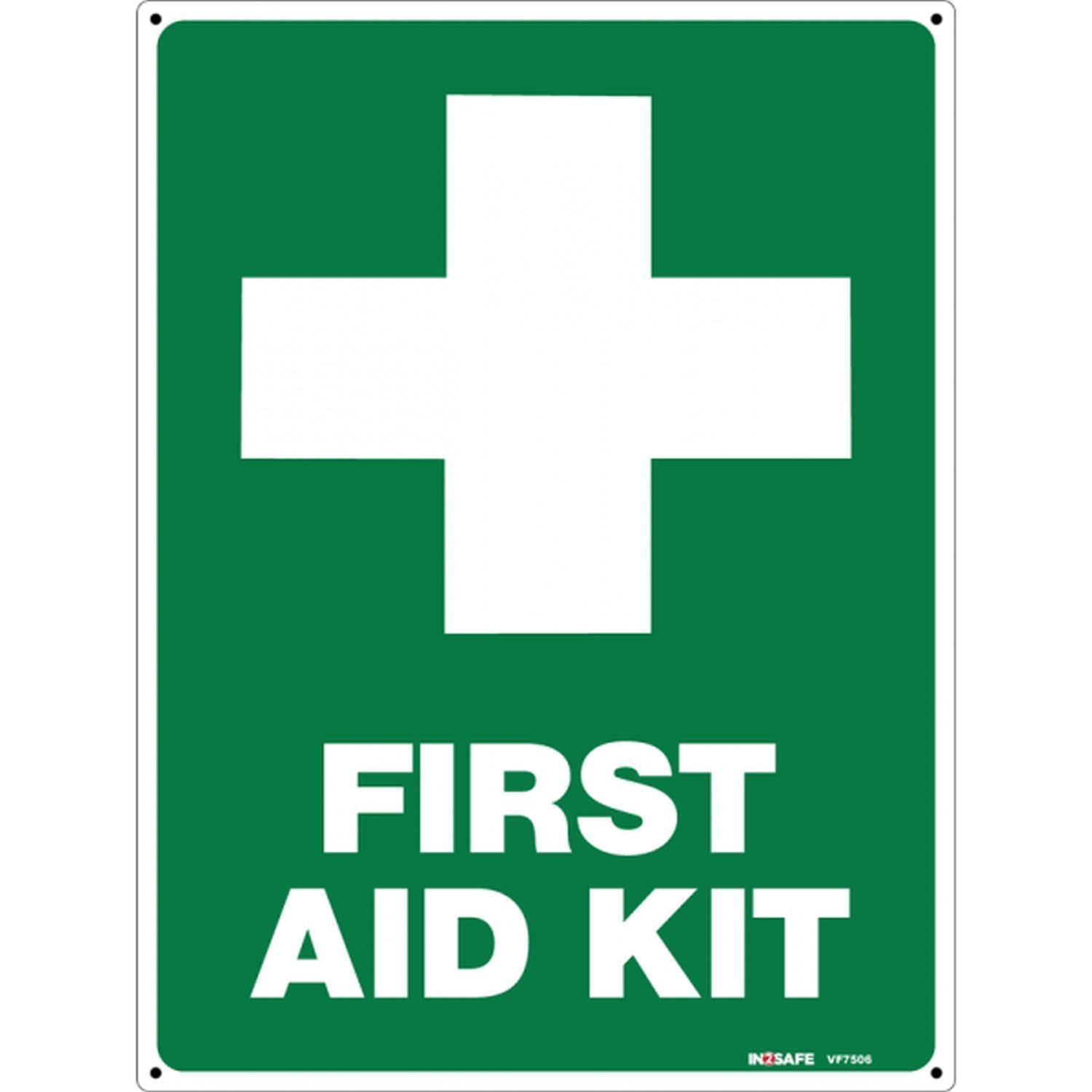 First Aid Kit +  Sign