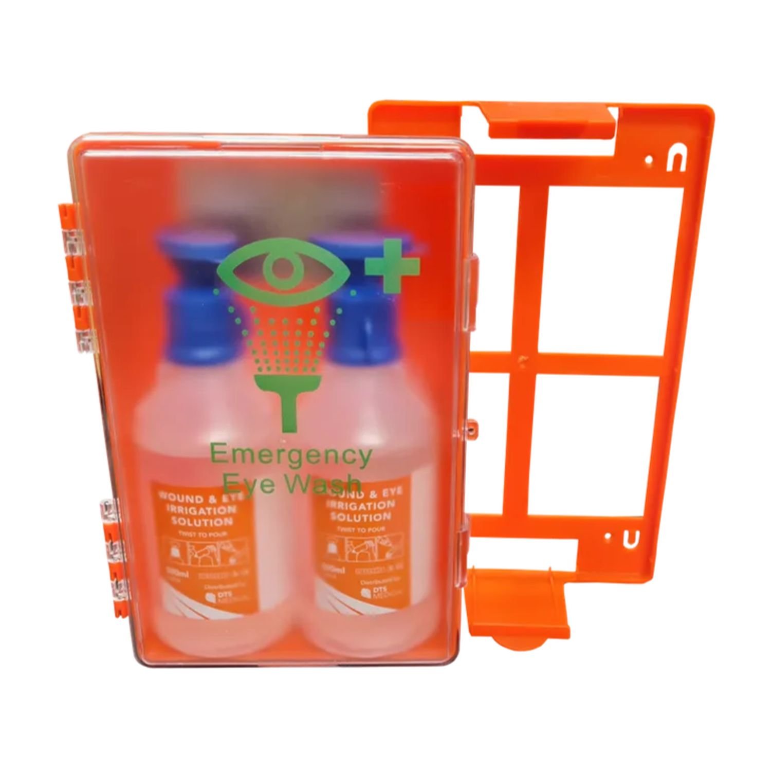 Emergency Eye Wash Station Wall Mountable C/W 2 Solution