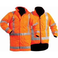 Bison Stamina Hi Vis TTMC-W 5n1 Jacket/Vest Combo