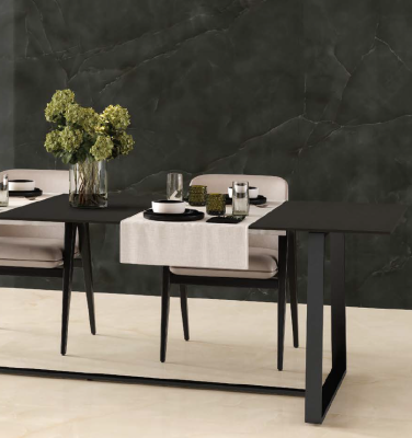 A marble tile, Black in color to suit Bathroom, Living, Kitchen/Laundry, Outdoor