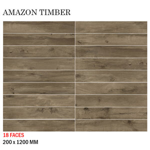 Amazon Mocha 20x120 Matt Bathroom Tiles