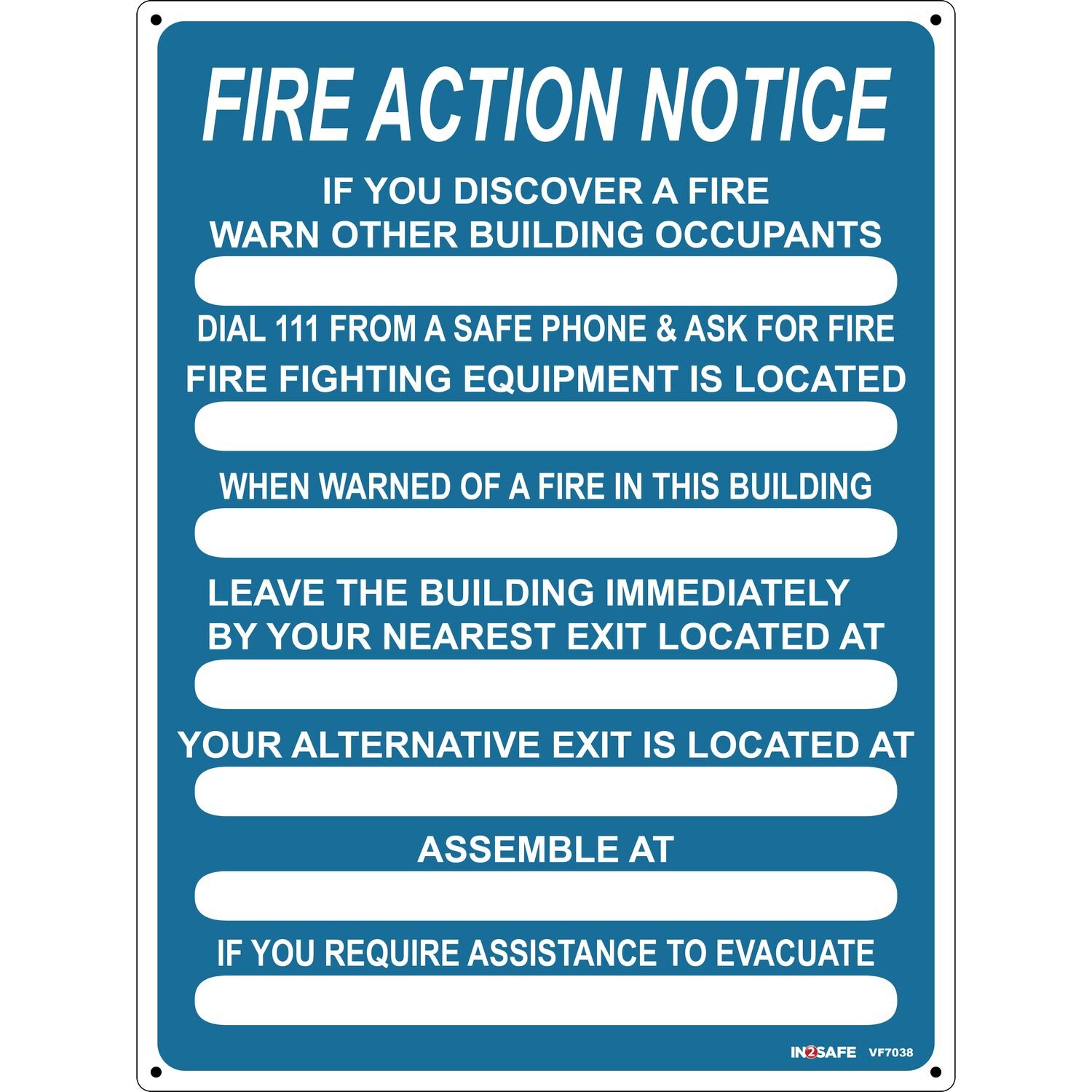 FIRE Action Sign