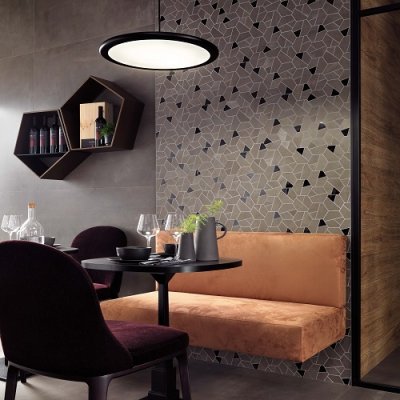 A stone tile, Black in color to suit Bathroom, Living, Kitchen/Laundry, Splashbacks