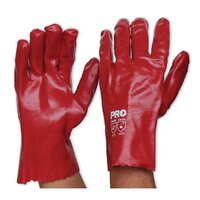PVC Single Dip Glove Red 27cm
