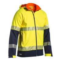 Bisley Taped Two Tone Hi Vis Ripstop Softshell Jacket