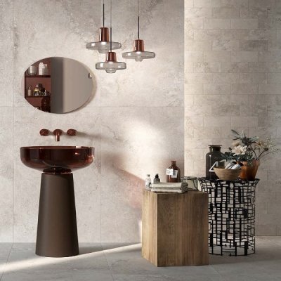 A marble tile, Silver in color to suit Bathroom, Living, Kitchen/Laundry, Outdoor