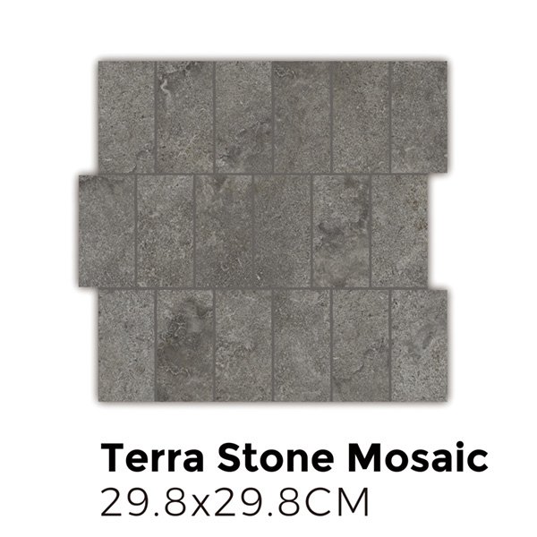 TerraStone Graphite Mosaic 29.8x29.8 Surfacetec