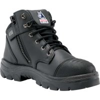 Steel Blue Parkes Lace Up/Zip Safety Boot with Bump Cap