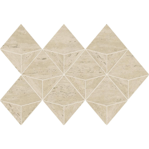 MarvelTravertine Pearl Mosaico Origami 28x41.2