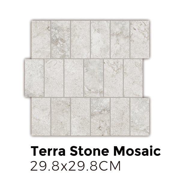 TerraStone Light Mosaic 29.8x29.8 Surfacetec