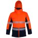 Mustang Wear Hi Vis Day/Night Full Zip Pique Fleece Jacket with Removable Hood