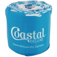Coastal Deluxe 3 ply Toilet Roll 280 Sheet Ctn 48
