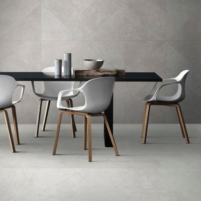 A concrete tile, white in color to suit Bathroom, Kitchen, Splashbacks, Living, Outdoor, Pool, Light Commercial