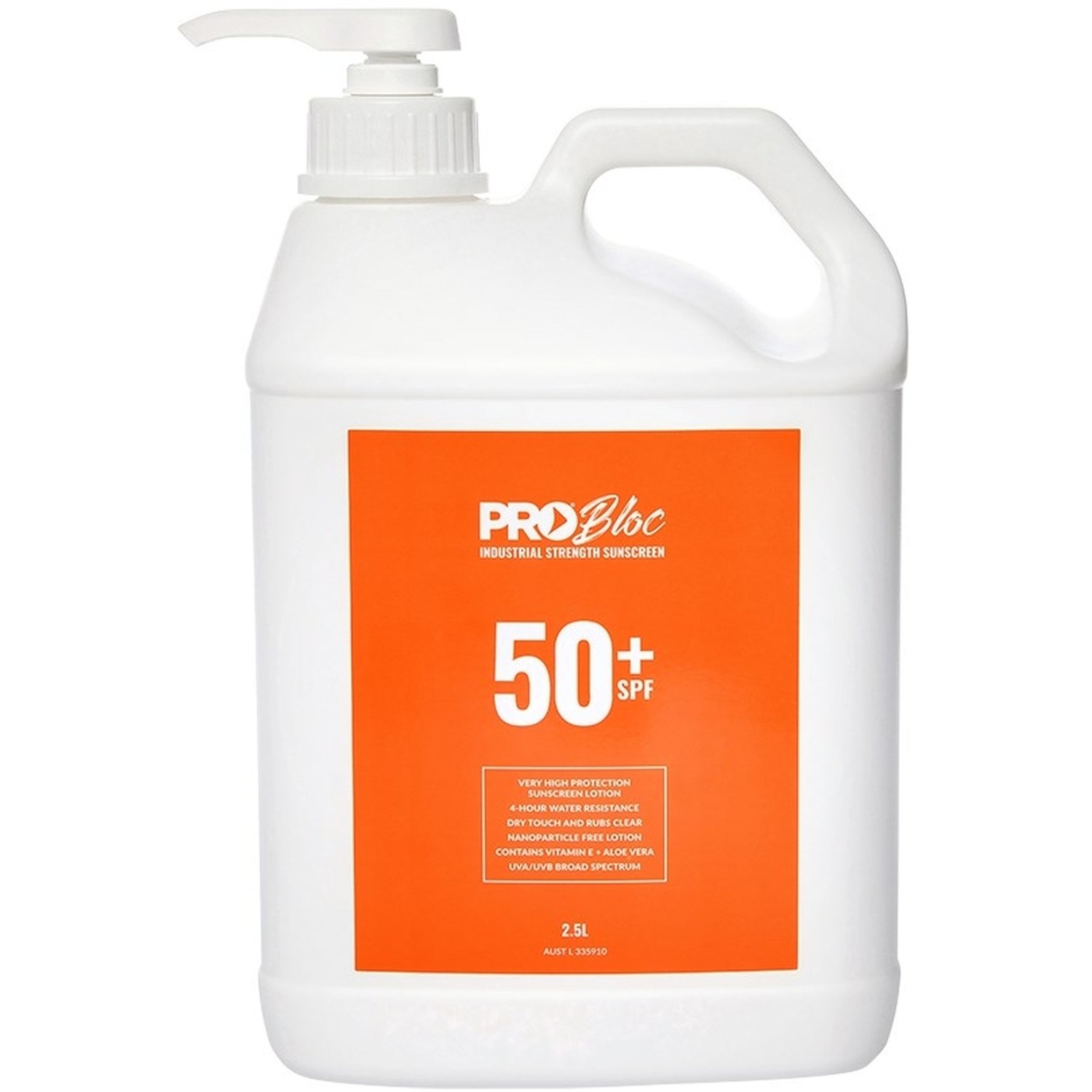Problock Sunscreen SPF 50+Pump 2.5 Litre