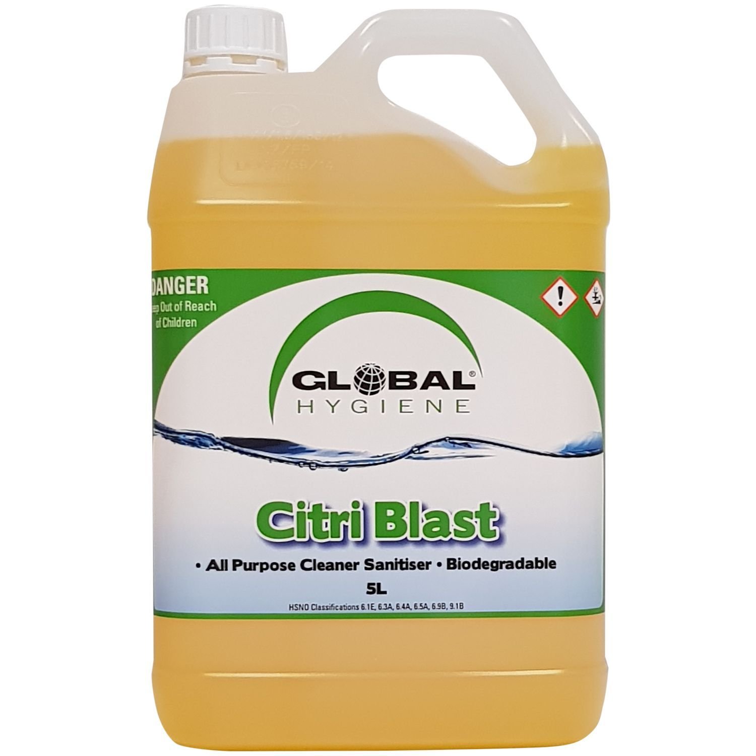 Global Citri Blast Cleaner Degreaser Sanitiser 5L