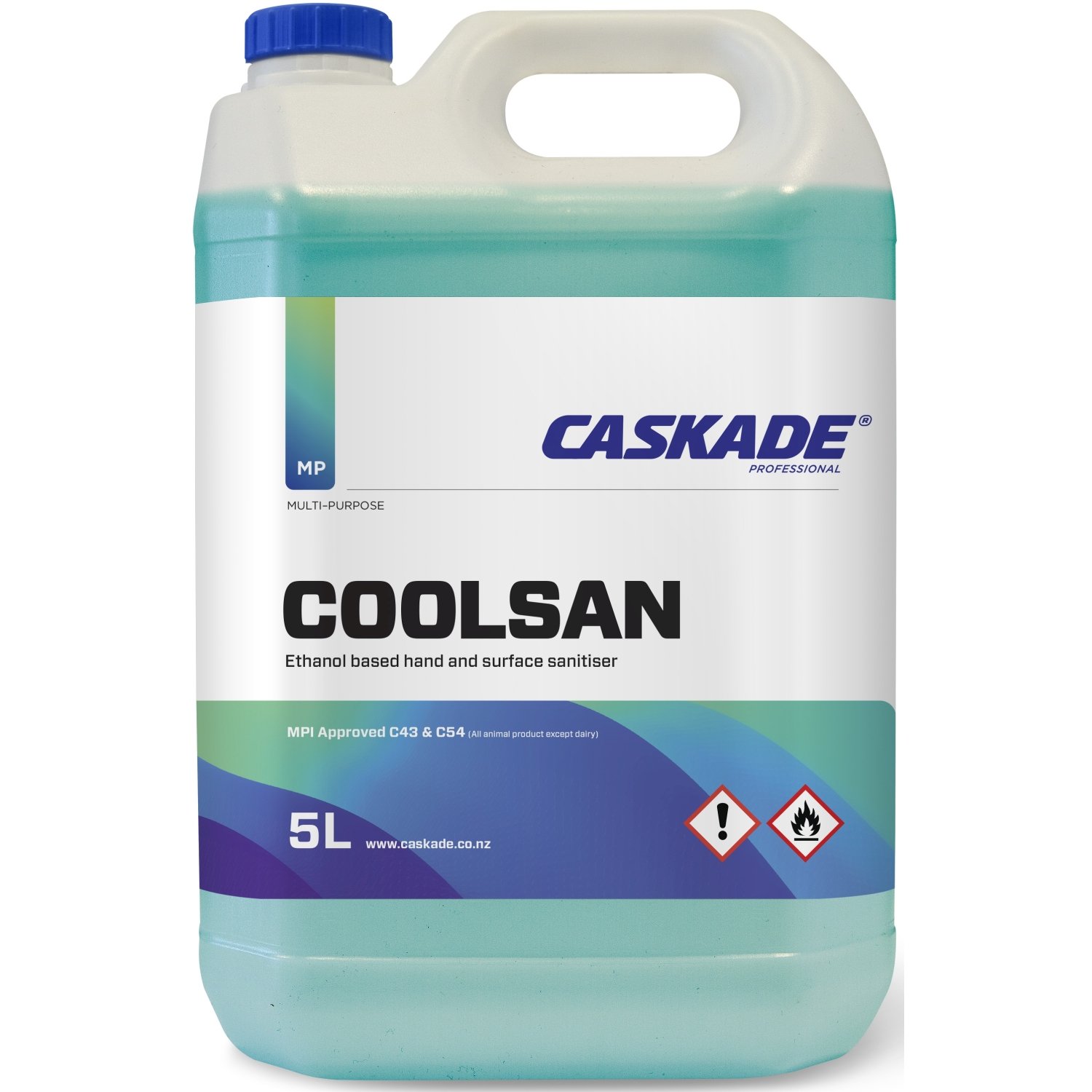 Caskade Coolsan Alcohol Sanitiser 5L Ctn 3