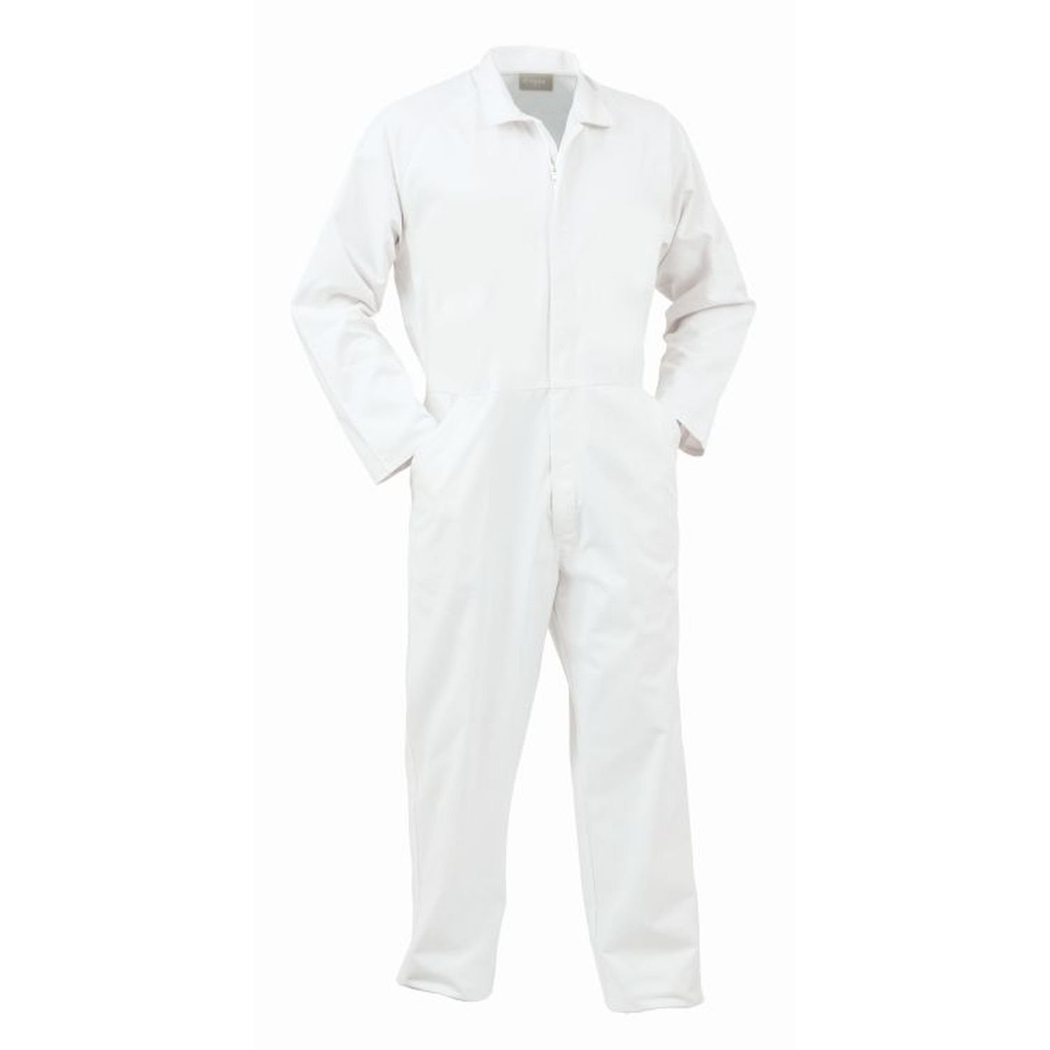 Food Industry Nylon Zip Long Sleeve Polycotton Overall 190gsm