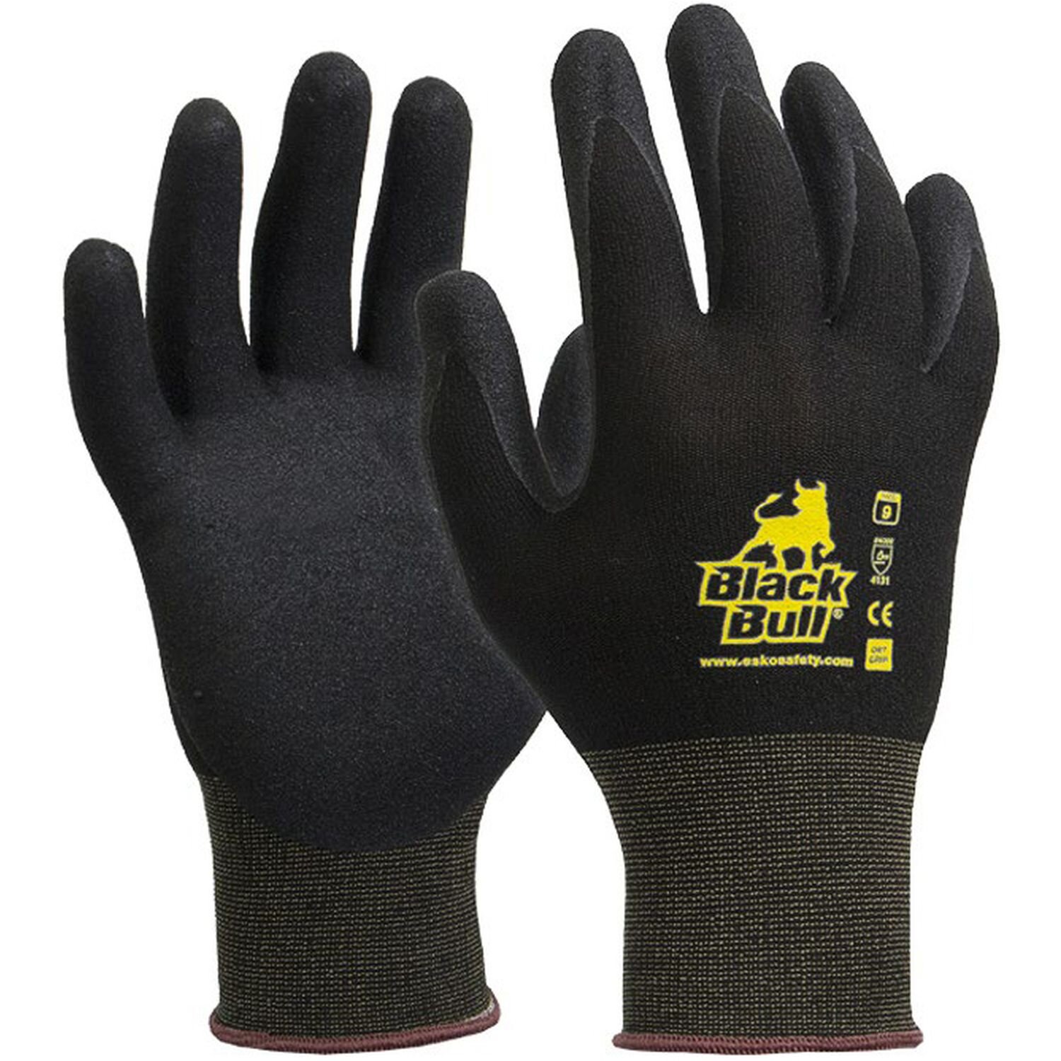 Black Bull Sandy Nitrile Glove (Pkt 12)