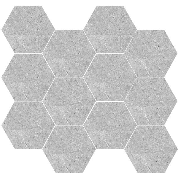 Enzo Cinder Hexagon Mosaic  Outdoor Tiles