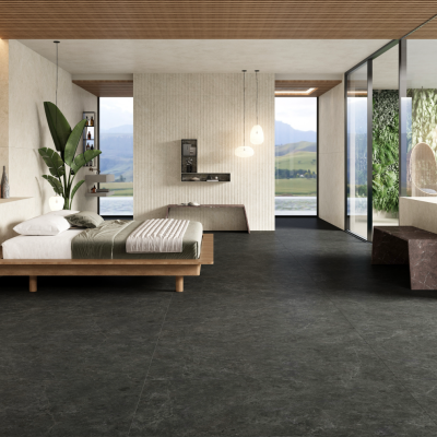 A matt tile, black in color to suit Bathroom, Kitchen/Laundry, Living, Splashbacks, Outdoor