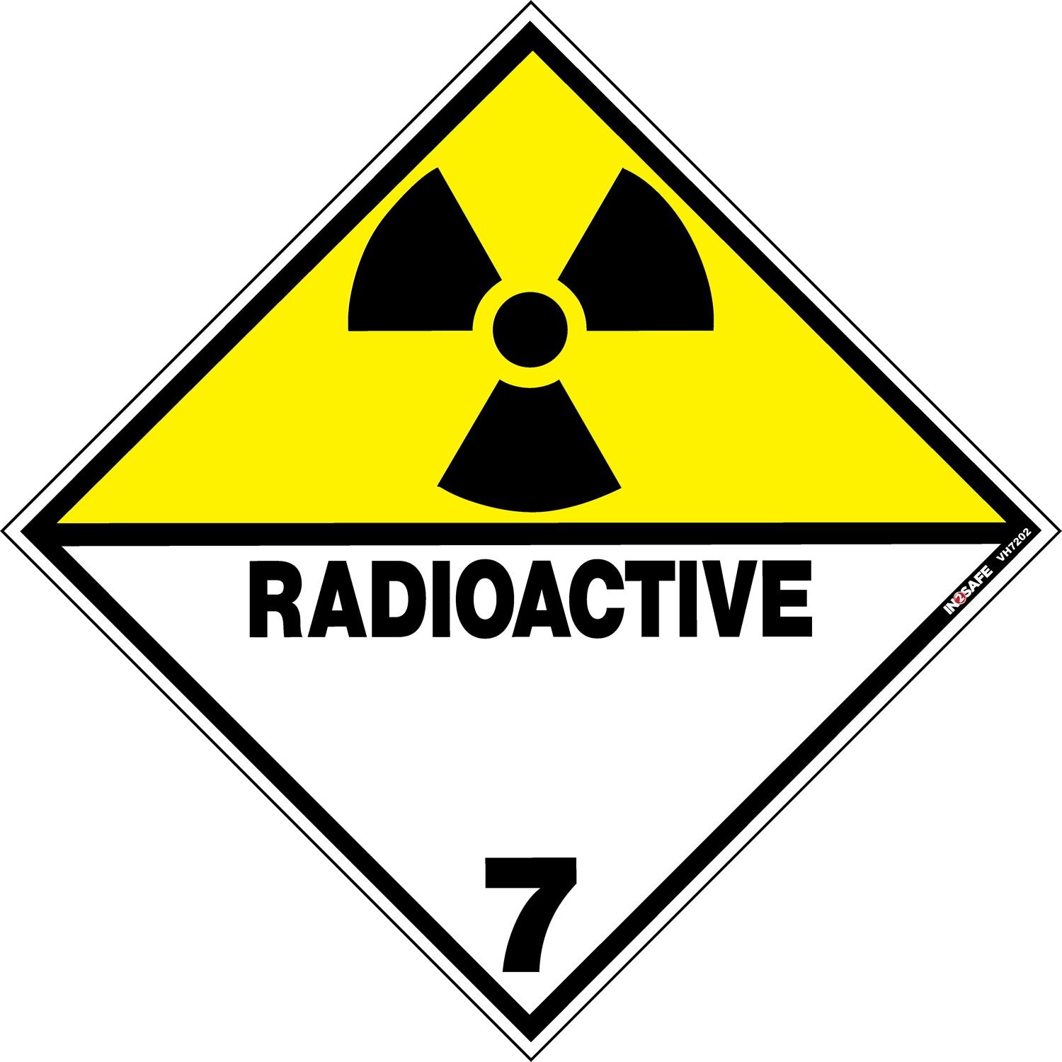 Hazchem Class 7 Radioactive Goods Diamond