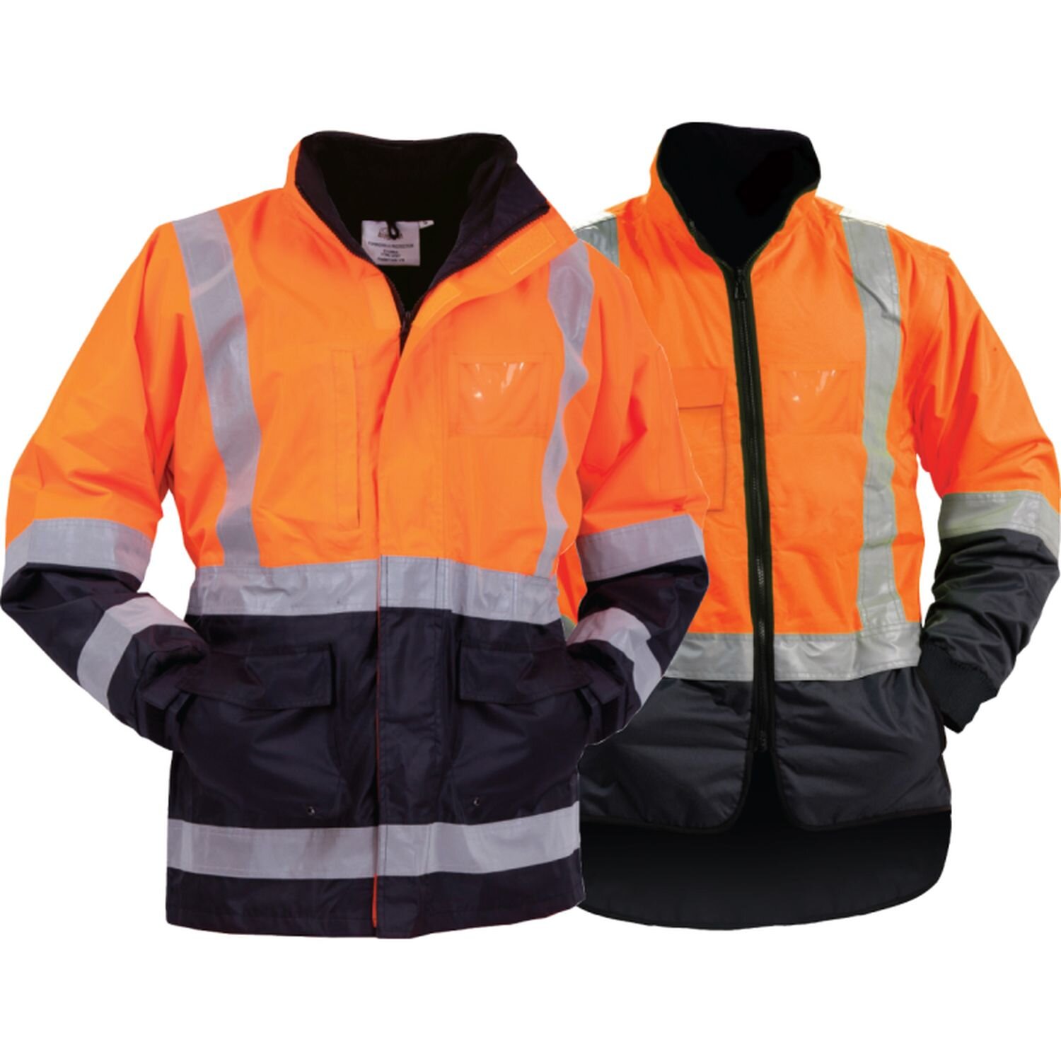 Bison Stamina Hi Vis Day/Night  5n1  Jacket/Vest Combo