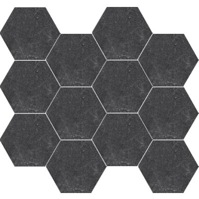 Enzo Coal Hexagon Mosaic Outdoor Tiles