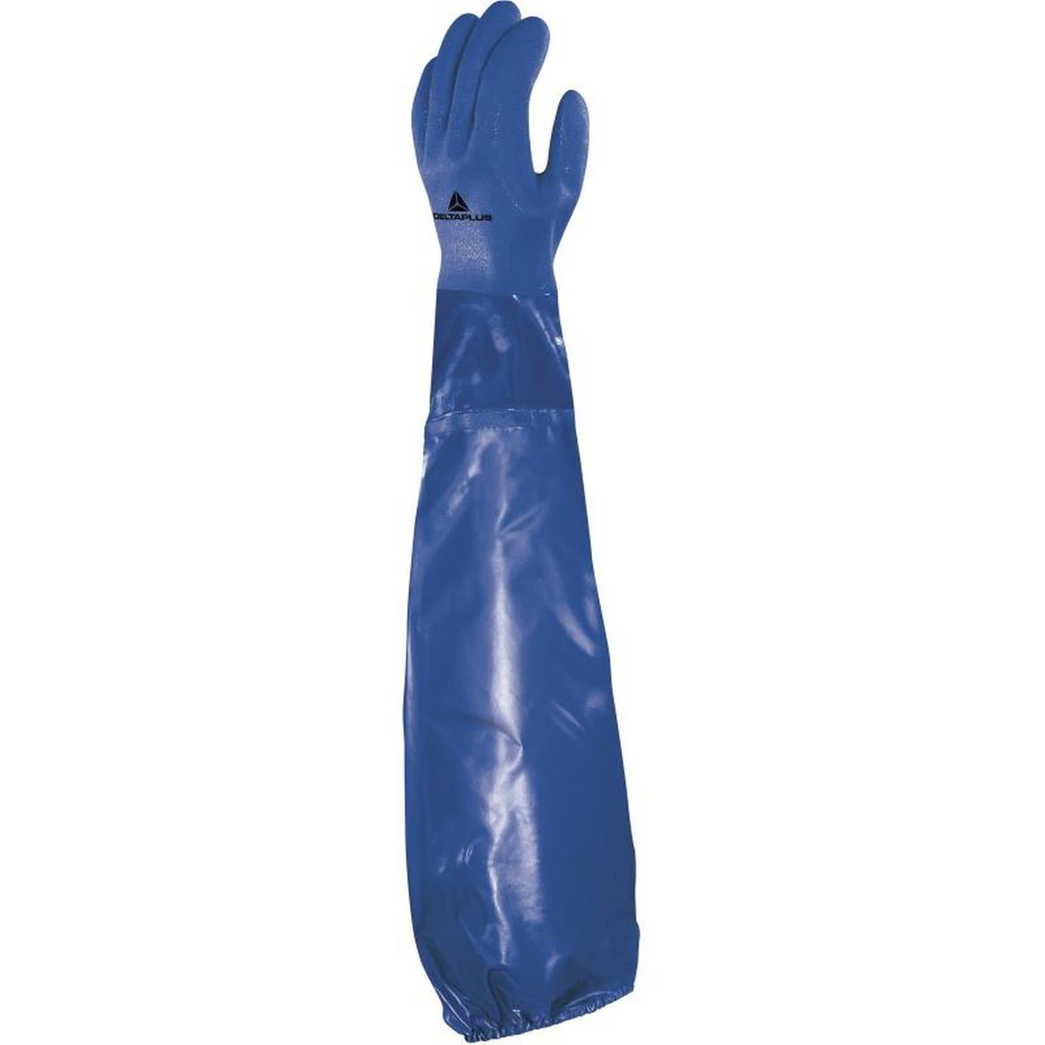 PVC Chemical Glove 62cm Blue