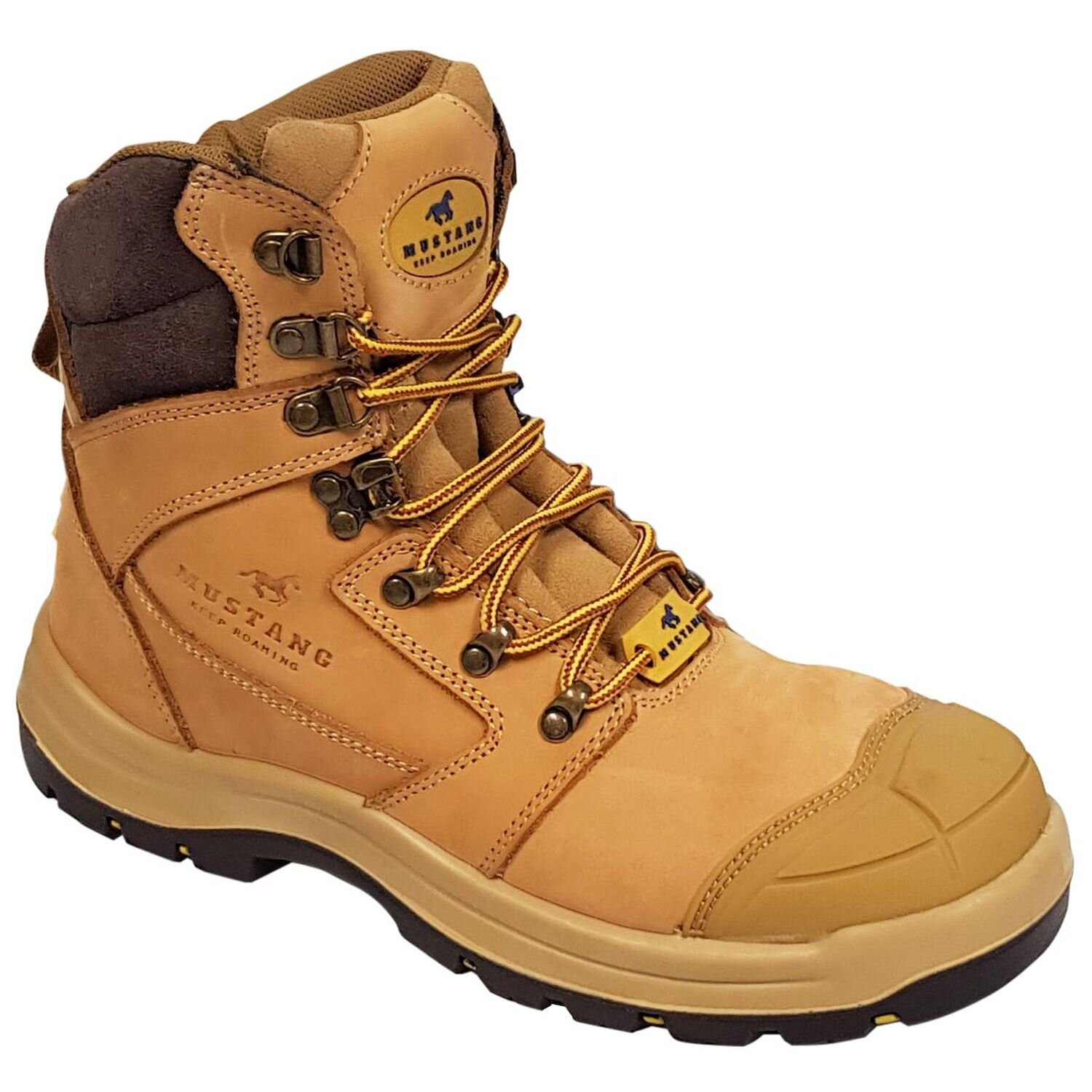 Mustang 7120 Nitrile Sole 300°C Lace Up Safety Boot with Scuff Cap