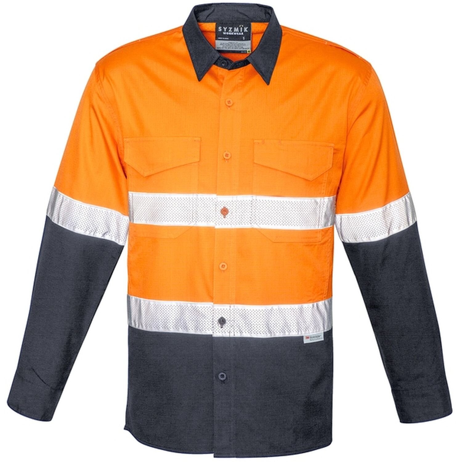 Syzmik Hi Vis Day/Night Mens Rugged Ripstop Shirt