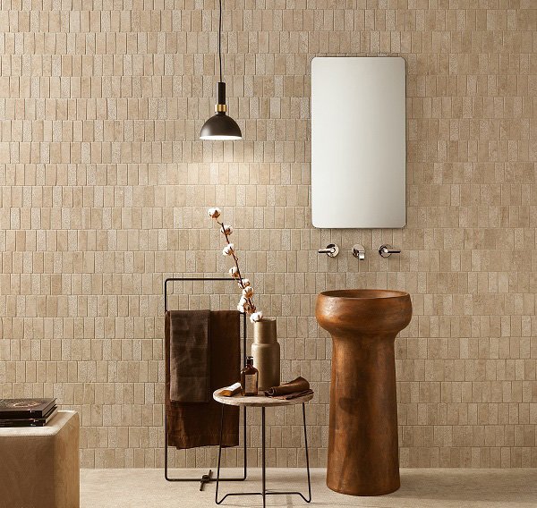 Bathroom Tiles Lims Ivory Spritz Mosaic 29x32.3