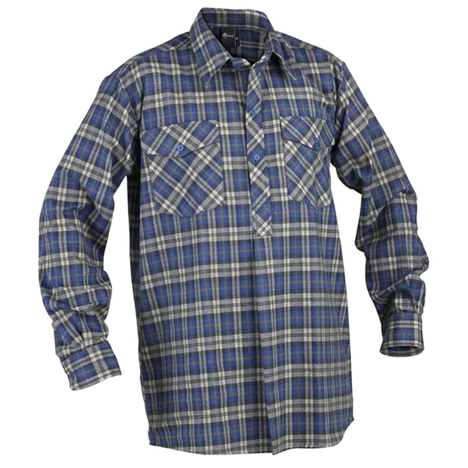 Stag Brushed Cotton Closed Front Shirt