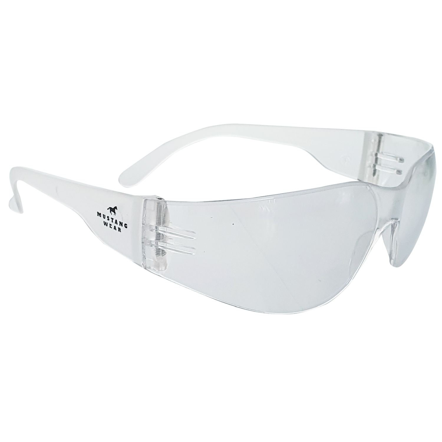 Mustang Wear Base Safety Spec Anti Fog / Anti Scratch Clear Lens CTN 144