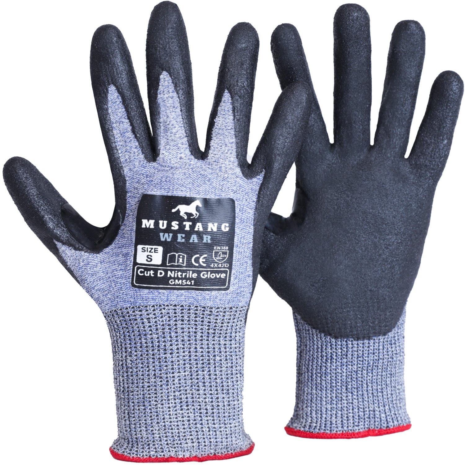Mustang Wear C5 Cut Resistant Level D Nitrile Glove