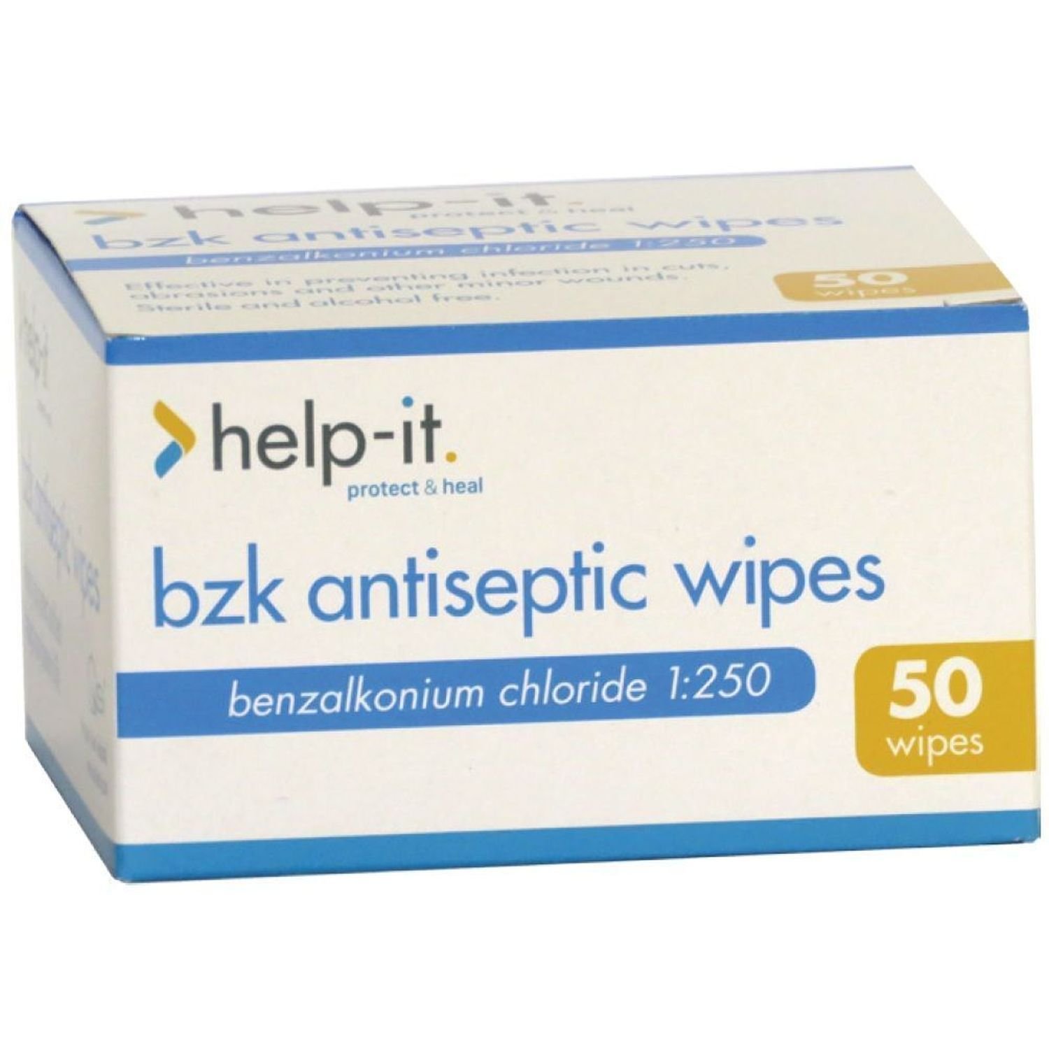 Box of 50 Antiseptic Towelette Wipes