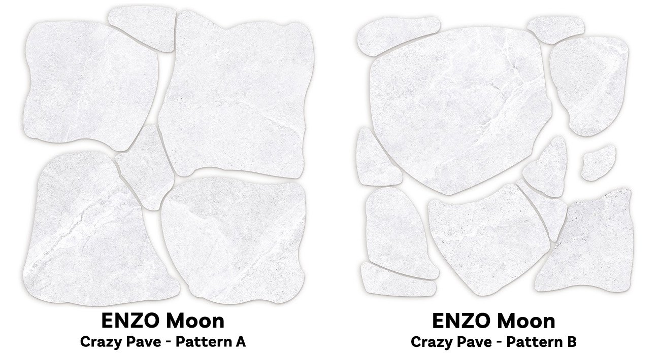 ENZO Moon SurfaceTec® Crazy Pave 2.16m2/Set