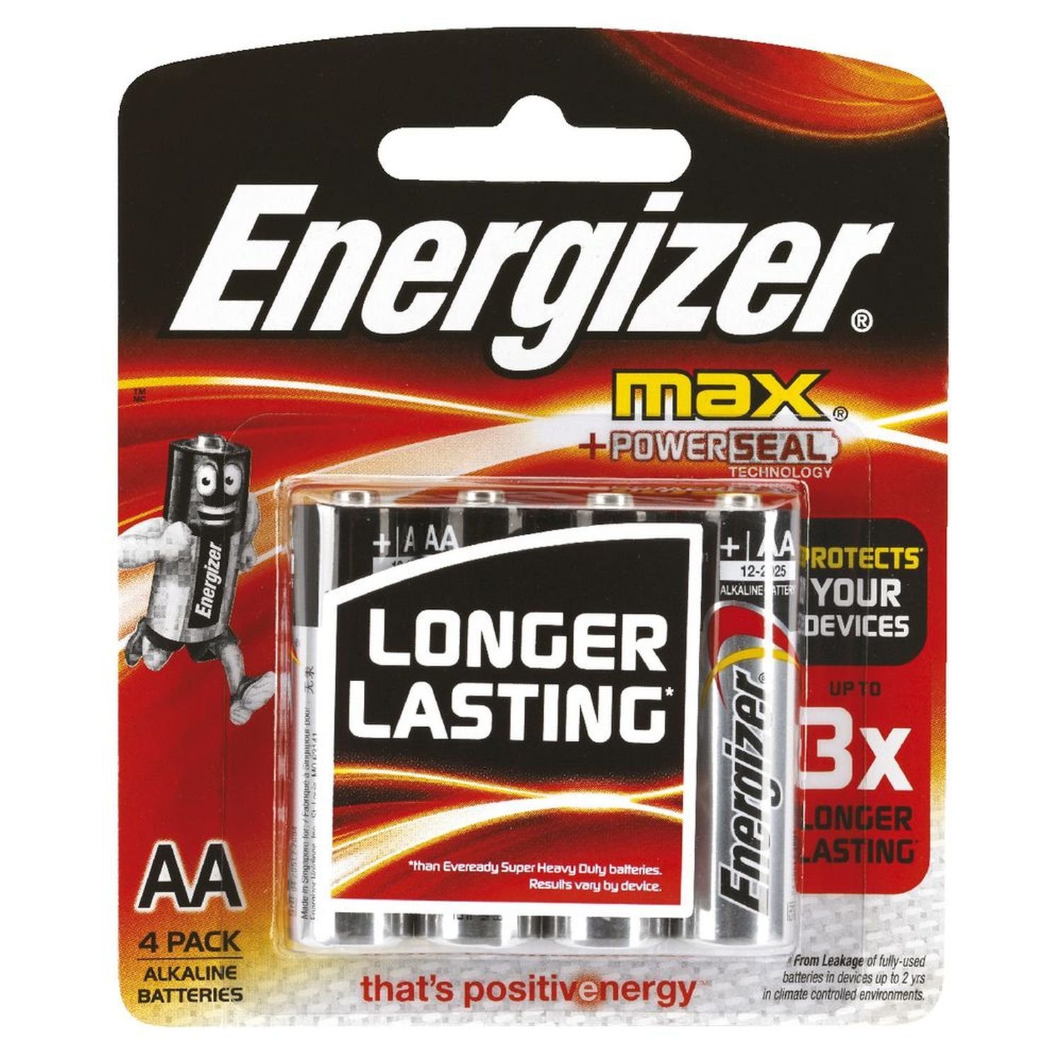 Energizer Max AA Battery Packet 4