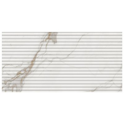 Calacatta Warm 3D Concave 60x120 SilkTec&reg; Tile